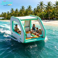 Jooloog Nouveau Design Forme Carrée avec EVA Antidérapant Bateau Gonflable Électrique pour Loisirs