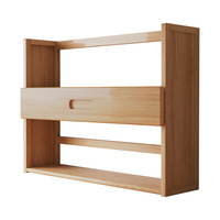 Étagère de bureau minimaliste moderne en MDF, support de rangement multi-niveaux sans dossier pour bureau, maison, étudiant, idéal pour l'ameublement domestique