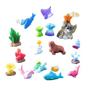 2407 depeng Animal marinho Dolphin Seal Tartaruga marinha Tubarão polvo Resina coral artesanato decoração do tanque de peixes - Product Image 2