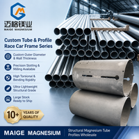 Tube profilé en alliage de magnésium Maige sur mesure, extrudé, rond, carré, creux, pour structure de châssis de voiture de course, vente en gros