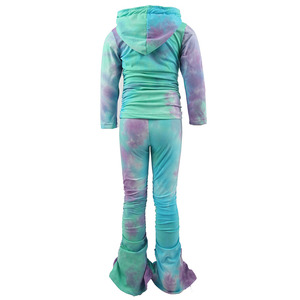 tinte de manga larga Tops + Pantalones <span class=keywords><strong>Niño</strong></span> ropa niños de tinte de corbata <span class=keywords><strong>niño</strong></span> conjunto 100% algodón - Product Image 2