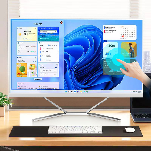 New 27inch Borderless All-in-one Computer Desktop AIO Win11 I3 I5 I7 I9 1-14th Business Gaming Monoblock All in One PC