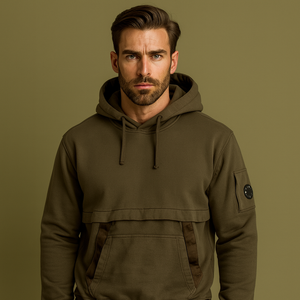 Sudadera con Capucha de Felpa 100% Algodón al por Mayor, Lavado Ácido Personalizado, Estilo Urbano, Talla Grande, 380 Gsm, Ropa Bordada con Capucha para Invierno - Product Image 1