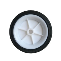 Diamètre 120mm petit pneu de roue en caoutchouc solide, roue de compresseur d'air