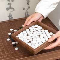 Solid Wooden 2-in-1 Desktop Chess Go Board Montessori Educational Games for 2 to 4 and 5 to 7 Years Kids Unisex