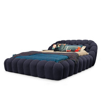 Neuankömmling Foshan modernes Design Stoff bett Blase Doppelbett