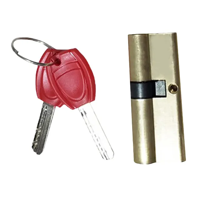 Whole Brass Lock Cylinder Stainless Steel Key Nickel Plated Keys Hotel Office Door Lock Cylinders Durable Aluminum Material