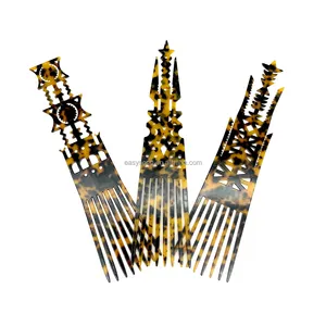 2024 Newest Classic And Vintage Old Style with Hollow out Samoan Tongan Royal Hair Comb Designs Hair Accessories