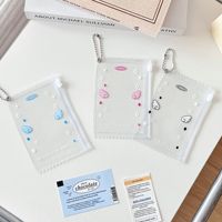 Pochette à fermeture éclair transparente en PVC personnalisée de 3 pouces sac de rangement pour porte-badge Kpop Idol à collectionner directement en usine