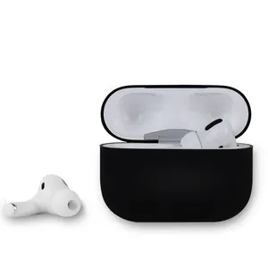 Funda de silicona 3D para auriculares airpod, carcasa simple en blanco y negro, nuevo diseño