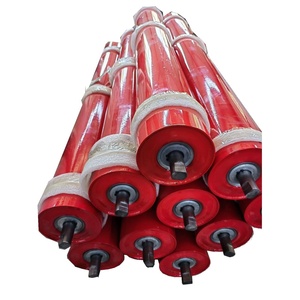 Galet de retour de convoyeur étanche, <span class=keywords><strong>anti</strong></span>-poussière et <span class=keywords><strong>anti</strong></span>-traceur de 108 mm pour convoyeur à bande de quai de terminal portuaire - Product Image 1