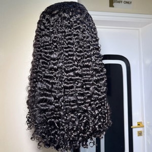 Parrucche Frontali in Pizzo Ricci Burmesi 13x6, <span class=keywords><strong>Capelli</strong></span> Umani HD, Frontale in Pizzo, <span class=keywords><strong>Capelli</strong></span> Vergini Grezzi con Cuticole Allineate, Parrucche Senza Colla per Donne Nere - Product Image 2