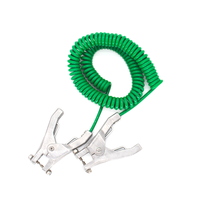 Fil de câble de mise à la terre en spirale enroulé KMCABLE avec pince statique