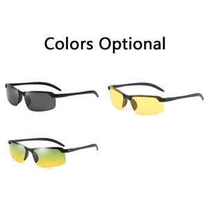 屋外フレームレスナイトビジョングラス男性用スポーツサングラスサイクリングハイキング運転工場 - Product Image 5