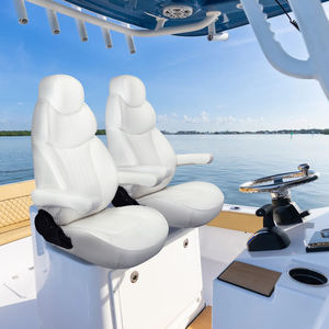 Кладовое сиденье для лодки с логотипом под заказ, с высокой спинкой, роскошное откидываемое понтонное сиденье для яхты, лодки - Product Image 2