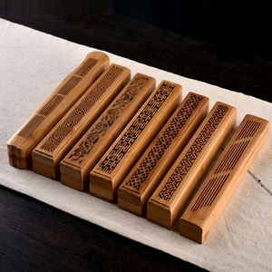 Brûleur à Bakhoor en bois fait main de style antique, brûleur à Bakhoor en bois avec logo personnalisé, diffuseur d'arômes en bois, brûleur d'encens - Product Image 1