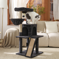 Meilleure vente : Arbre à chat multi-niveaux avec griffoir en sisal, hamac et condo pour chatons de taille moyenne
