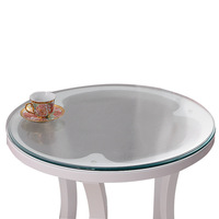 Film protecteur rond en PVC souple personnalisé YIHONG, antidérapant, résistant à la chaleur, transparent pour couverture de table
