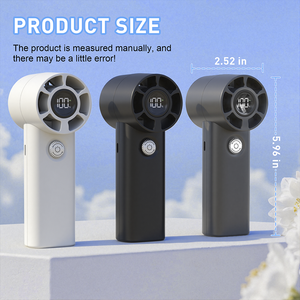 Mini Ventilador Portátil Recargable por USB de 6000mAh con Pantalla LED, Ajustable, Enfriamiento Rápido, Compresión de Hielo, Eléctrico, a Batería - Product Image 6