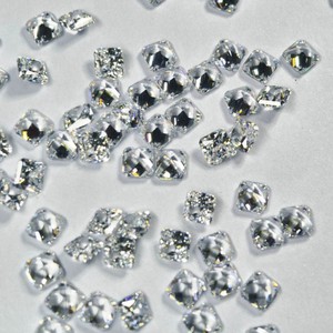 Princess Square Cut Zircon Cubic Zirconia Clear Gemstone For Jewelry Making 5A Quality Lab Created Synthetic Stone - Product Image 3