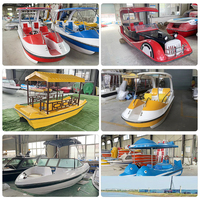 Nouveau Style 4 sièges Drainage automatique en fibre de verre Bateau électrique de loisirs à vendre
