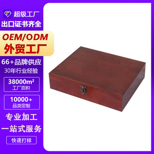Caja de almacenamiento de madera rectangular hecha a mano, caja de regalo para joyería, embalaje artesanal - Product Image 5