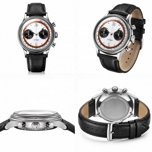 Montres à quartz chronographe de luxe pour hommes OEM 100M étanches VK64 avec logo personnalisé, verre saphir, montre décontractée pour affaires, fabricant - Product Image 3