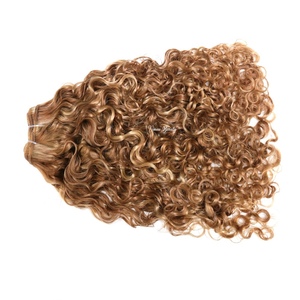 VMAE Raw Royal Curls Exotic Kinky Curly Copper Blonde 100g Extensioni di Capelli Umani Vergini Afro Kinky Curly Cambogiani Veri con Mèches <span class=keywords><strong>Biondo</strong></span> <span class=keywords><strong>Rame</strong></span> - Product Image 2
