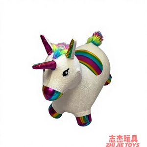 Jouet gonflable en PVC pour enfants, animaux sauteurs (boucs, chevaux, cerfs) pour fêtes - Unisexe - Product Image 5