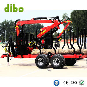 Grue hydraulique montée sur camion de 4,7/5,5/6/7/7,8 m, grue hydraulique avec <span class=keywords><strong>grappin</strong></span> rotatif, grue hydraulique forestière avec cisaille à arbres - Product Image 2