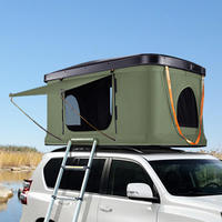 Tente de toit double couche ABS Helicopter Wrangler, une chambre, un salon, ouverture automatique rapide, poteaux en alliage d'aluminium droits