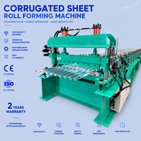Machine de formage à rouleaux pour tuiles de toiture ondulées à grande vitesse, roulement à billes, tuiles en acier haute productivité