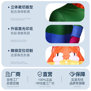 Disfraz de bebé llorón arcoíris, traje de spandex sin costuras para cosplay de anime, juegos de rol, actuaciones de Halloween - Product Image 4