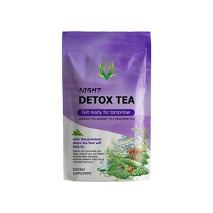 OEM Private Detox Tea Pyramid Bags with Senna Leaves Supports Night Cleanse Weight Loss Metabolism Immune Health Detox Tea Blend - Product Image 1