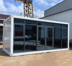 스틸 샌드위치 패널로 건축 된 사무실 기숙사 주거용 20 피트 지중해식 이동식 컨테이너 하우스 - Product Image 2