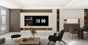 مجموعة أثاث خشبية حديثة وبسيطة متعددة الأغراض تشمل خزانة مطبخ ومكتب للأطفال وسرير وخزانة ملابس للغرفة وتخزين لغرفة المعيشة/المدرسة - Product Image 2