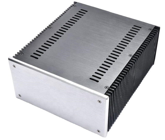 OEM Customized Aluminum Alloy Outlet Box Enclosure with IP65 Rating for Amplifier Speaker Box Heat Sink Electronics Instrument