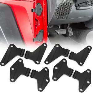 8Pcs Body Door Hinge Set Compatible with Jeep Wrangler JK 2007-2018 (4-Doors)