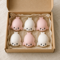 Jouet Squishy Doux à Remontée Lente, Animal Marin Mignon Anti-Stress à Presser, Jouet Fidget Réaliste et Doux pour Bureau et Maison