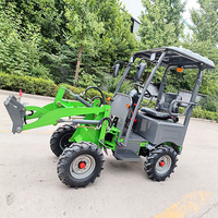 Mini chargeuse électrique multifonctionnelle avec tige de levage hydraulique Chargeuse frontale avec CE