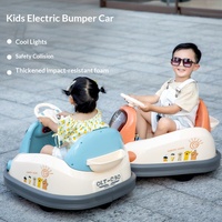 Mobil Bumper Listrik Anak-Anak Go-Kart Mainan Anak dengan Remote Control Mobil Plastik Isi Ulang untuk Usia 3-8 Tahun