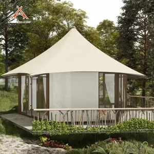 Tienda de Campaña Kawagebo Kamp Hexagonal de Vidrio 7x7m de Lujo para Glamping en Resort con Estructura de Acero Casa de <span class=keywords><strong>Safari</strong></span> para Familia Grande Tipo <span class=keywords><strong>Hotel</strong></span> Lodge con Baño - Product Image 5