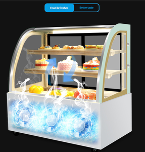 Tủ trưng bày bánh lạnh 3 tầng Thương mại với tủ trưng bày bánh cửa trước/sau - Product Image 3