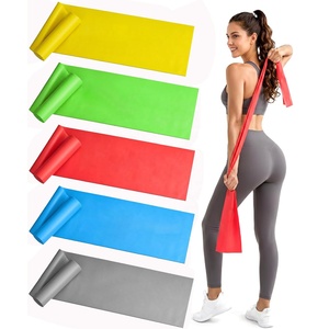 Set di 5 Fasce Elastiche Senza Lattice per Allenamento, <span class=keywords><strong>Fitness</strong></span>, Fisioterapia, Yoga e Pilates, per Uomini e Donne - Product Image 1