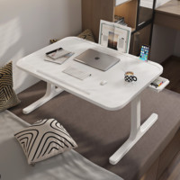Bureau d'ordinateur portable pliable et réglable en hauteur pour étudiant paresseux, table pliante simple pour dortoir, petite table pour l'apprentissage