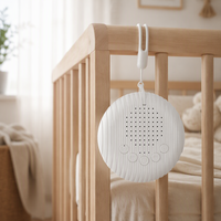 Machine à bruit blanc Q3 en plastique alimentée par batterie, détecteur automatique de pleurs, entraîneur de sommeil pour bébé, sons apaisants pour le sommeil