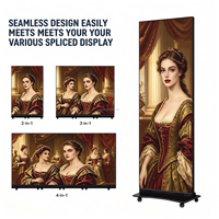 Afficheur publicitaire numérique LED couleur P2.5 avec prise en charge SDK et assemblage en cascade multi-unités pour affichage artistique