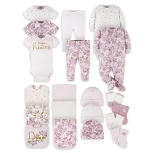 Thêu Vàng Thư Thiết Kế Trẻ Sơ Sinh Mới Sinh Bé Gái Trẻ Sơ Sinh Đan Trẻ Sơ Sinh 0 24 Tháng Cotton Onesies Romper Quần Áo