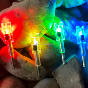 DEEPOWER Armbrust-Leuchtnocken für Pfeile 6 Stück mit .285/.297/.300/.305 Buchsen LED mit EIN/AUS-Schalter - Product Image 5
