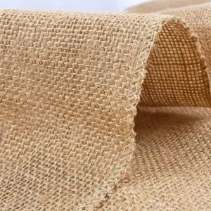 层压黄麻织物玉特防水工艺品紧密编织粗麻布织物装饰用粗麻布